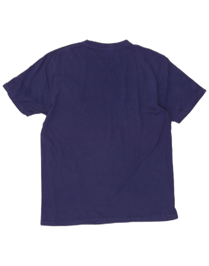 Billabong Hombre Camiseta Gráfica Top Medium Azul Marino Algodón