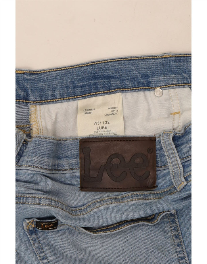 Vaqueros Lee Luke Slim para Mujer W31 L32 Algodón Azul