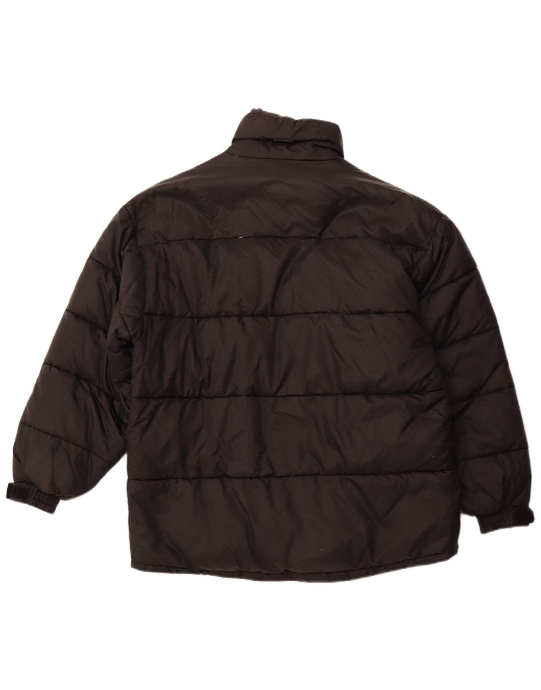 Chaqueta acolchada vintage para hombre Reino Unido 42 XL Poliéster negro