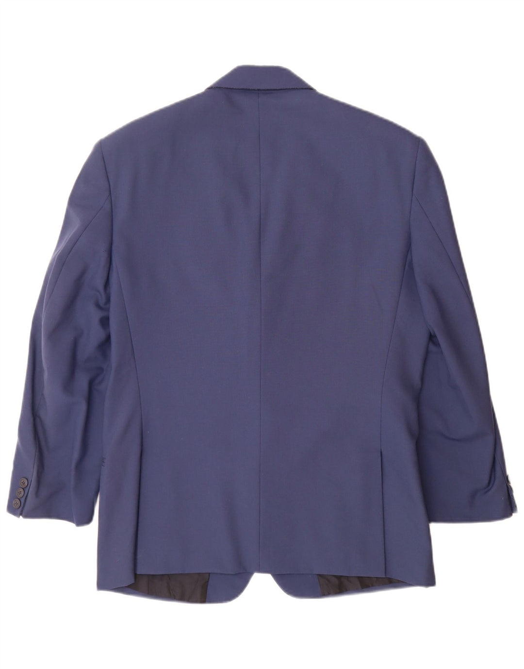 Biagiotti Chaqueta tipo blazer de 2 botones para hombre UK 38 Azul medio Lana virgen