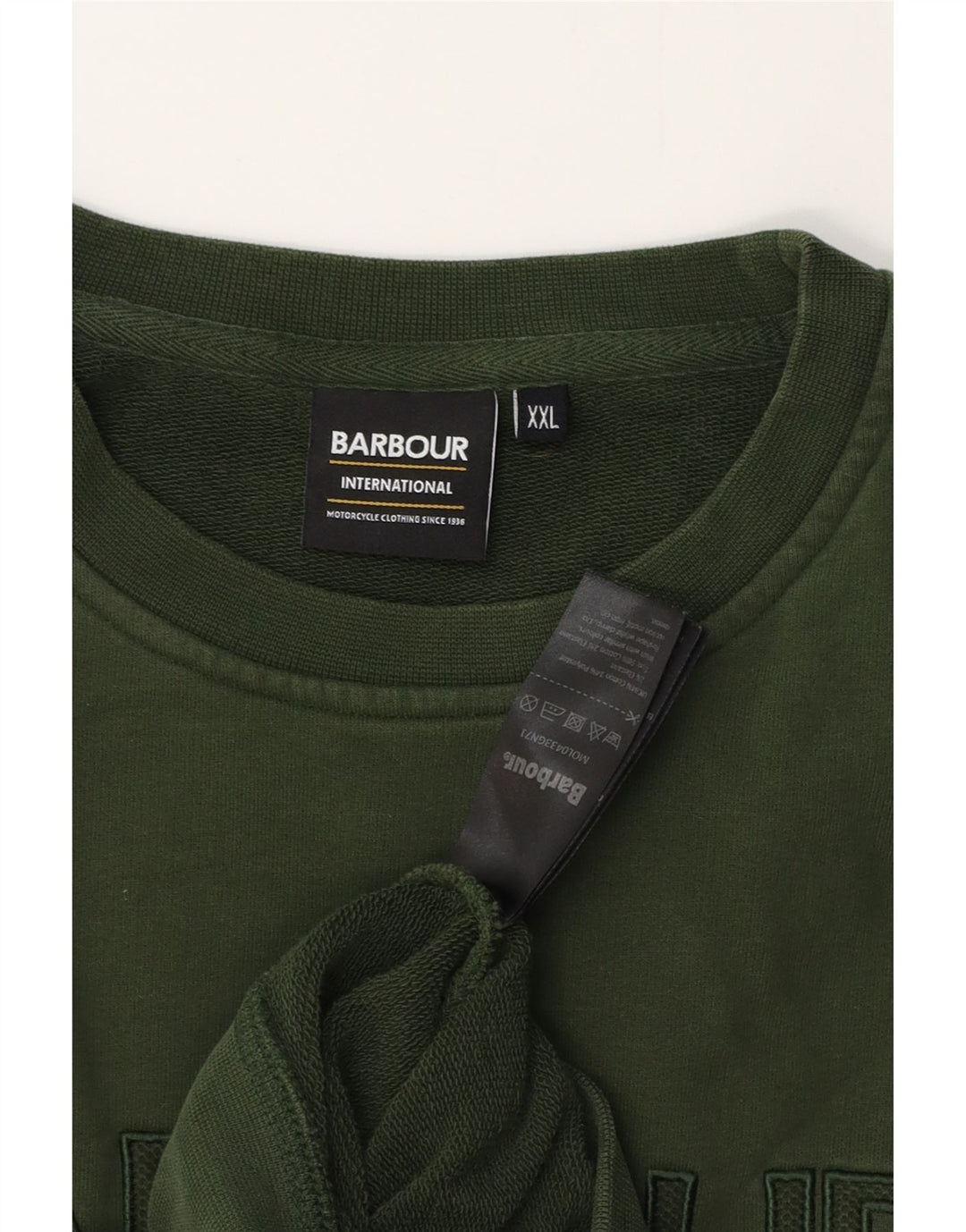 BARBOUR Sudadera gráfica para hombre Jersey 2XL Algodón verde
