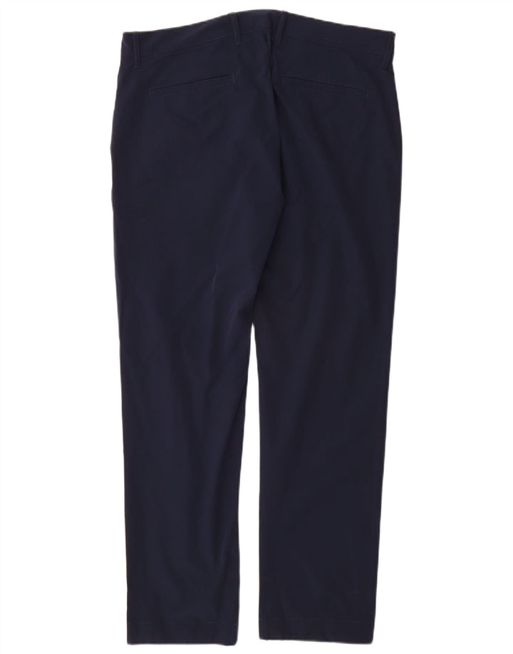 J. Crew Pantalón Chino Flex Slim para Hombre W34 L30 Poliéster Azul Marino