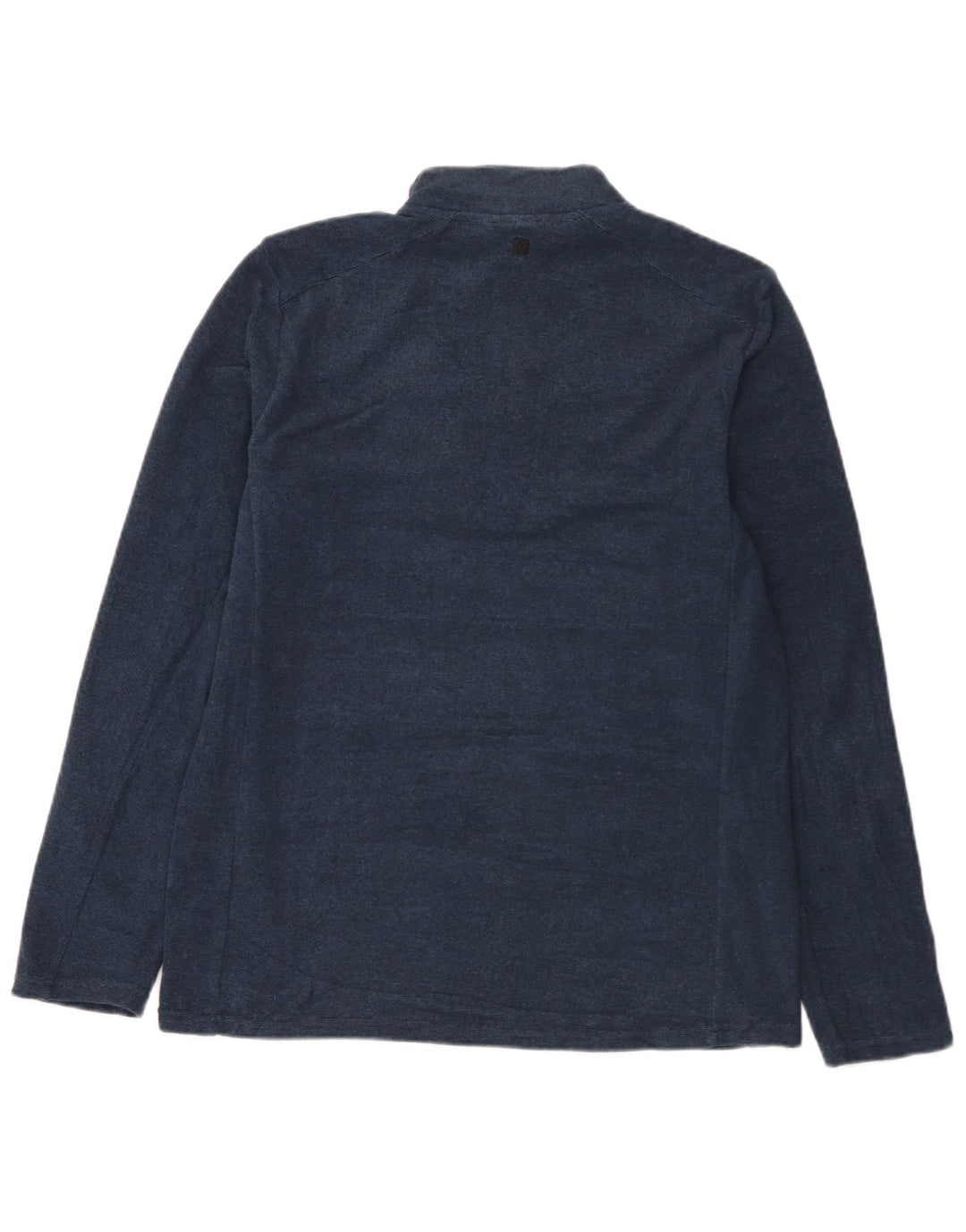 Sudadera con cuello y cremallera para hombre Mountain Warehouse Jersey tipo jersey con moteados en azul marino mediano