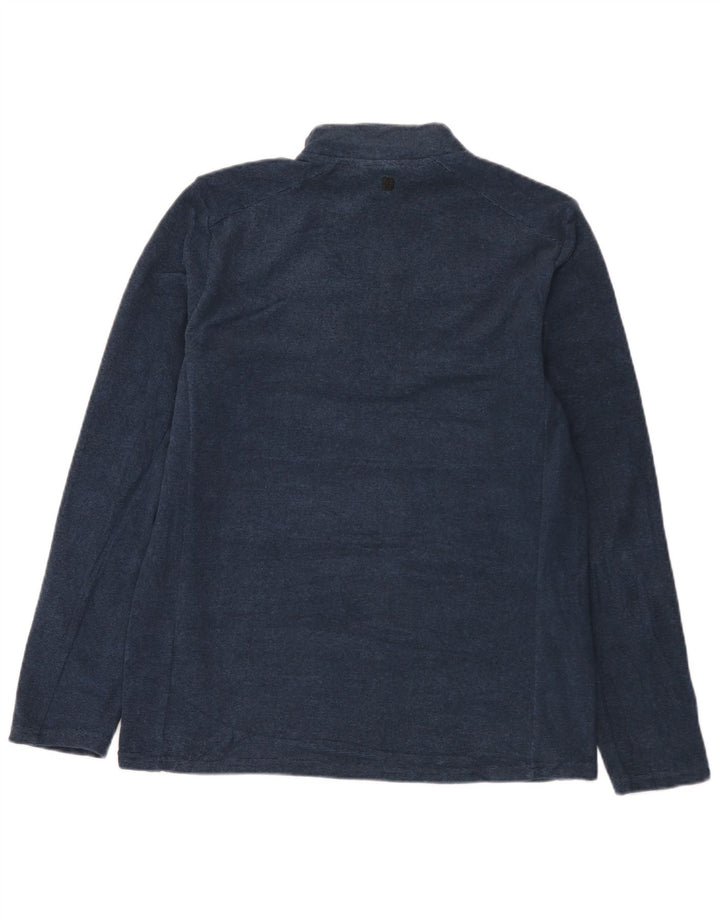 Sudadera con cuello y cremallera para hombre Mountain Warehouse Jersey tipo jersey con moteados en azul marino mediano