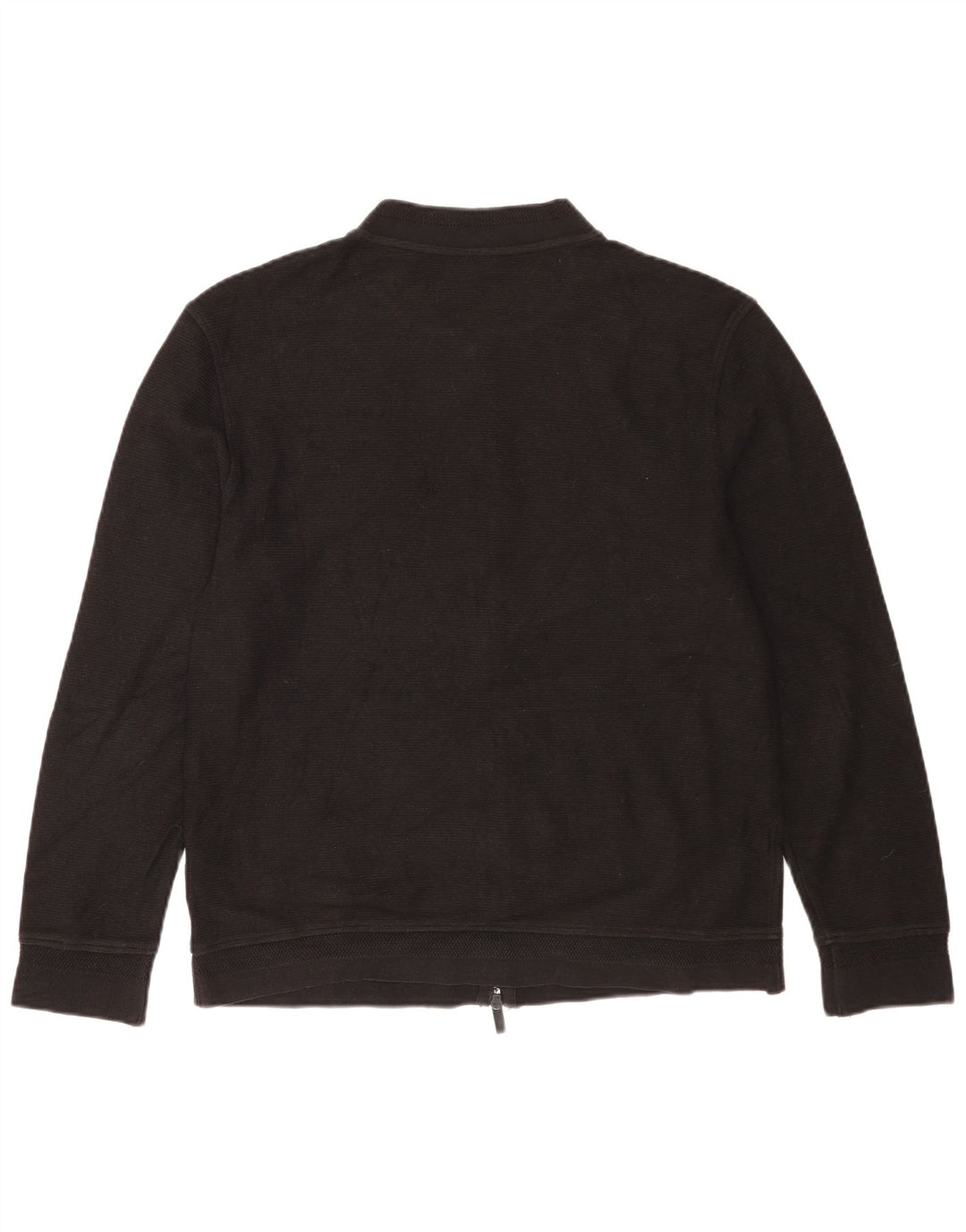 Massimo Dutti Jersey Cárdigan Hombre Large Negro Algodón