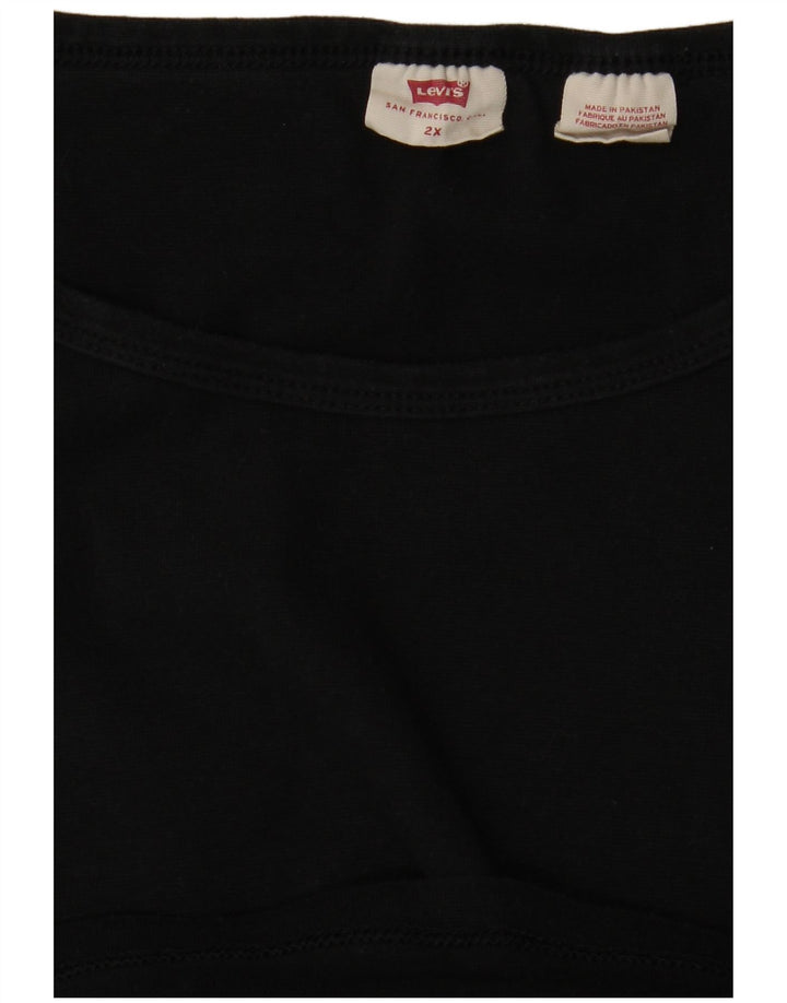 LEVI'S Camiseta para Mujer Top UK 20 2XL Negro
