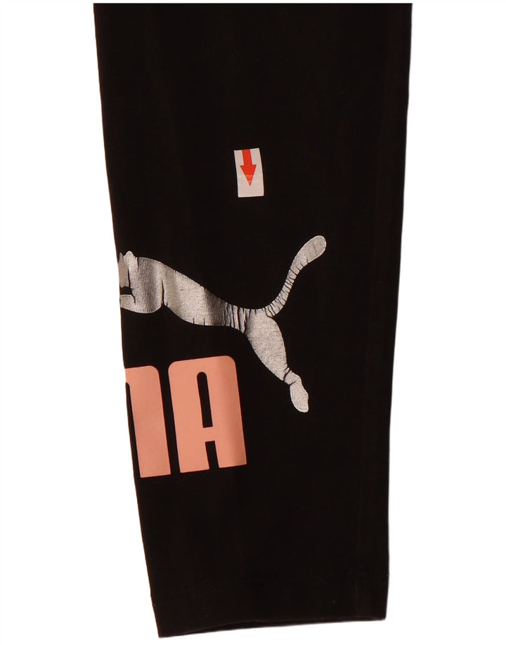 Puma Leggings gráficos para niña 9-10 años negro