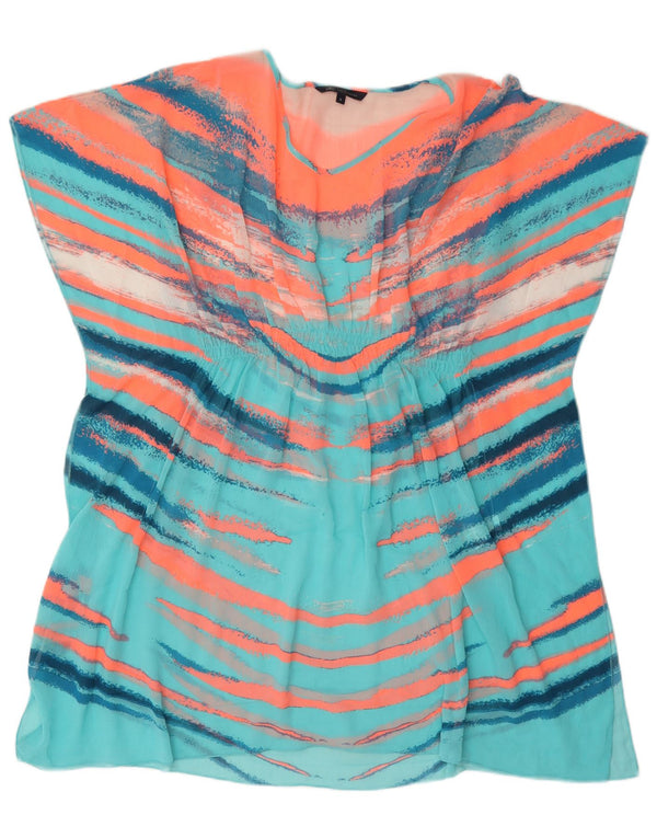 Marks & Spencer Vestido caftán transparente para mujer UK 10 Small Multicolor