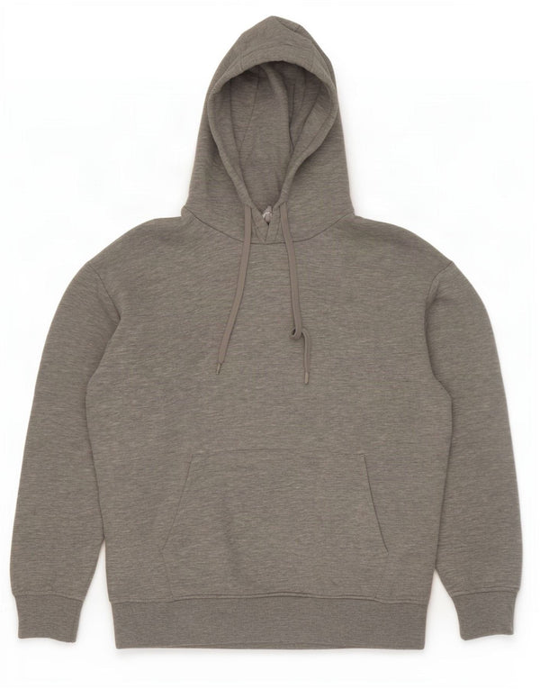Zara Hombre Sudadera Con Capucha Jersey Gris Medio Moteado