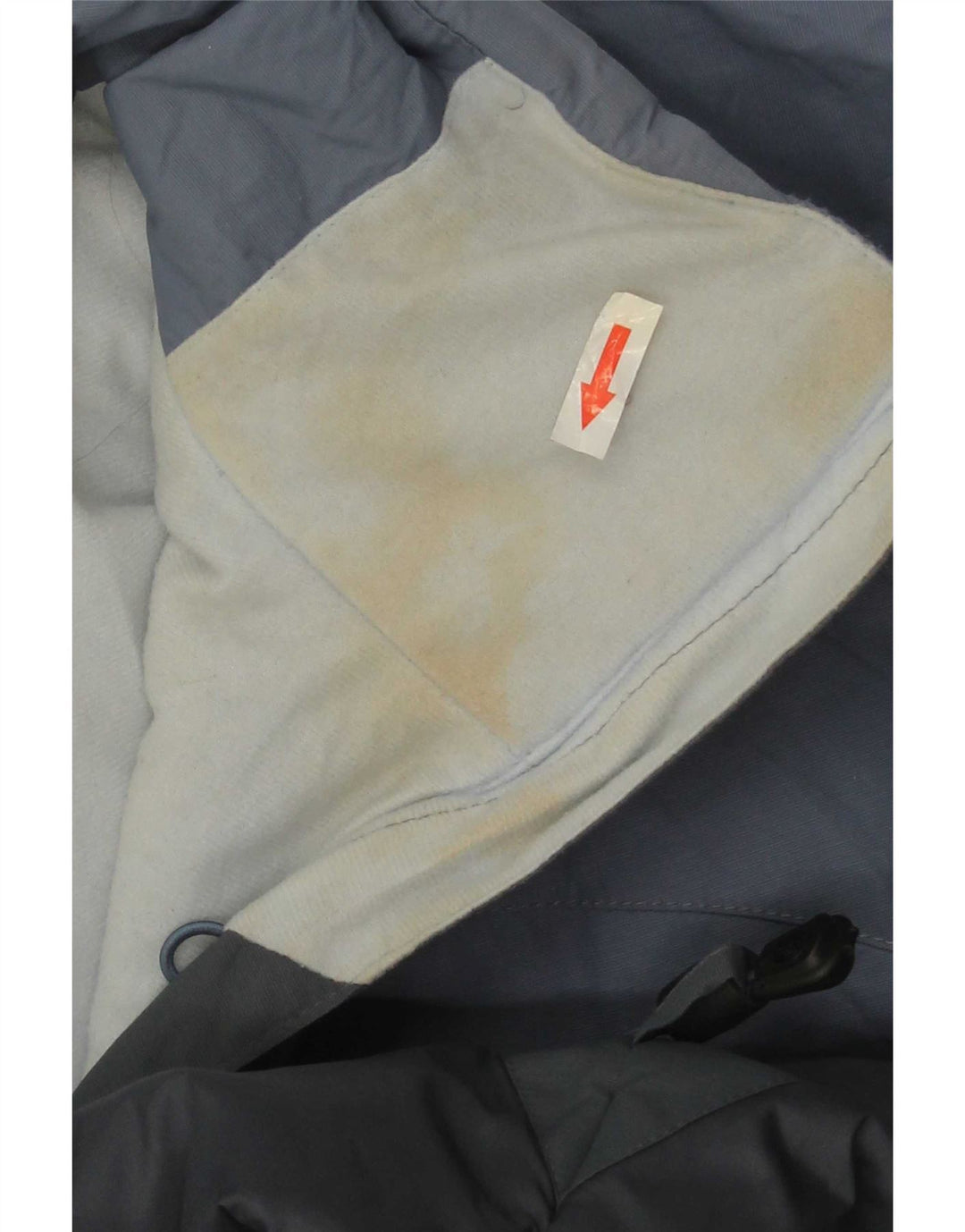 Columbia Chaqueta cortavientos con capucha para mujer UK 44 Azul medio Colorblock