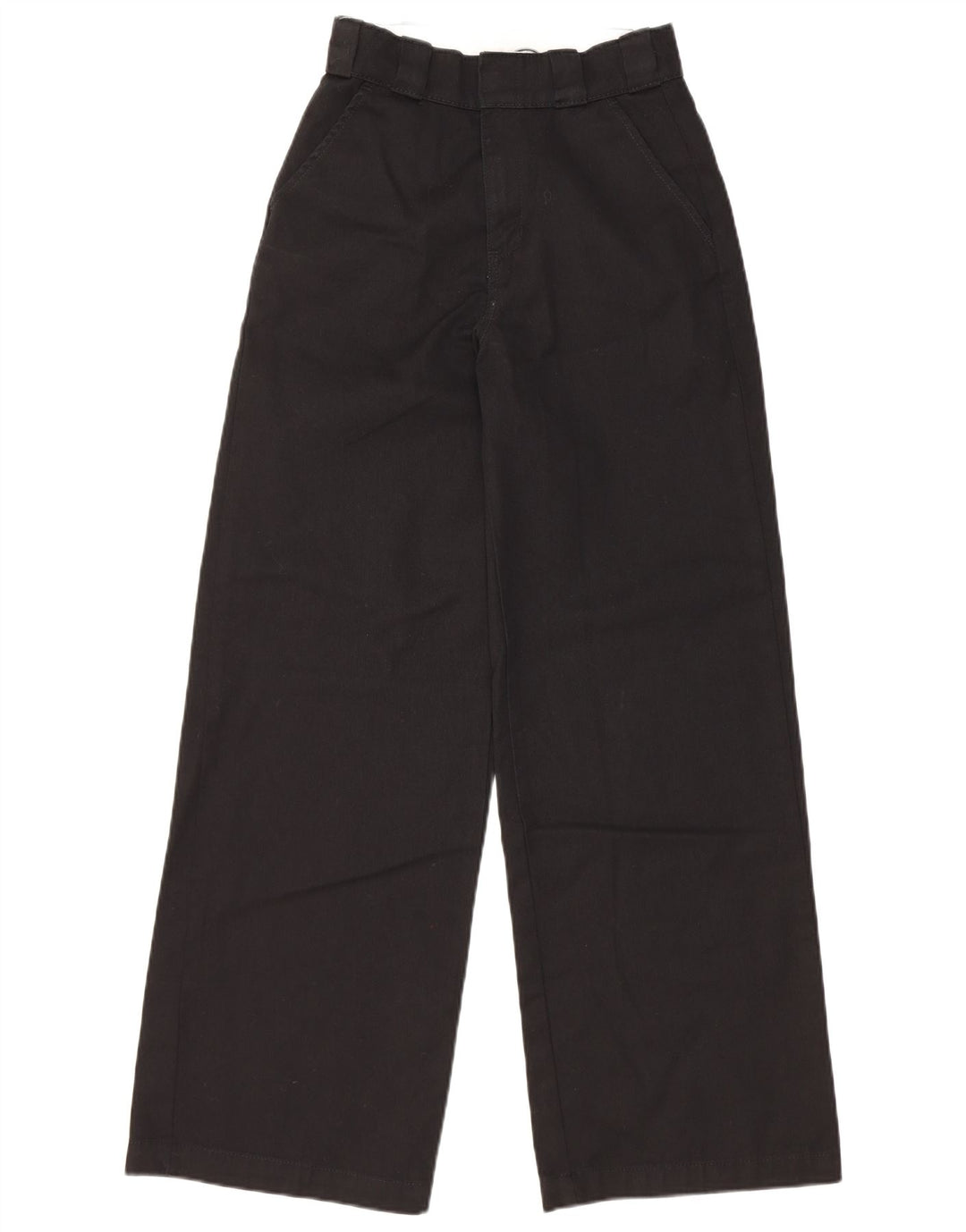 Dickies Pantalón chino de pernera ancha para mujer W24 L30 Poliéster negro