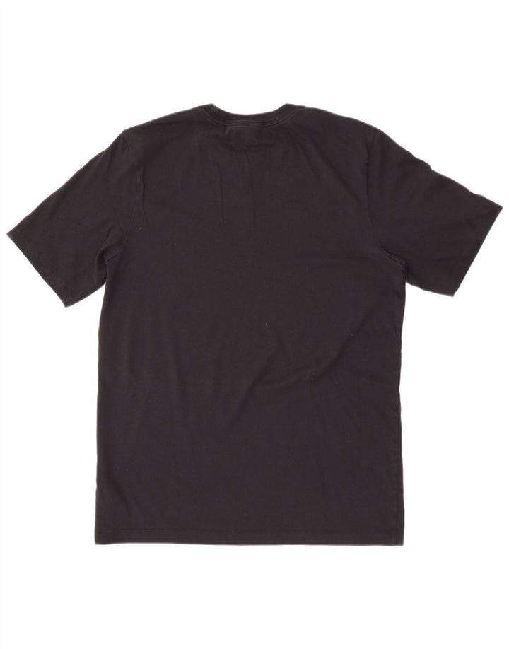 Nike Dri Fit Graphic Camiseta para hombre, talla mediana, algodón negro