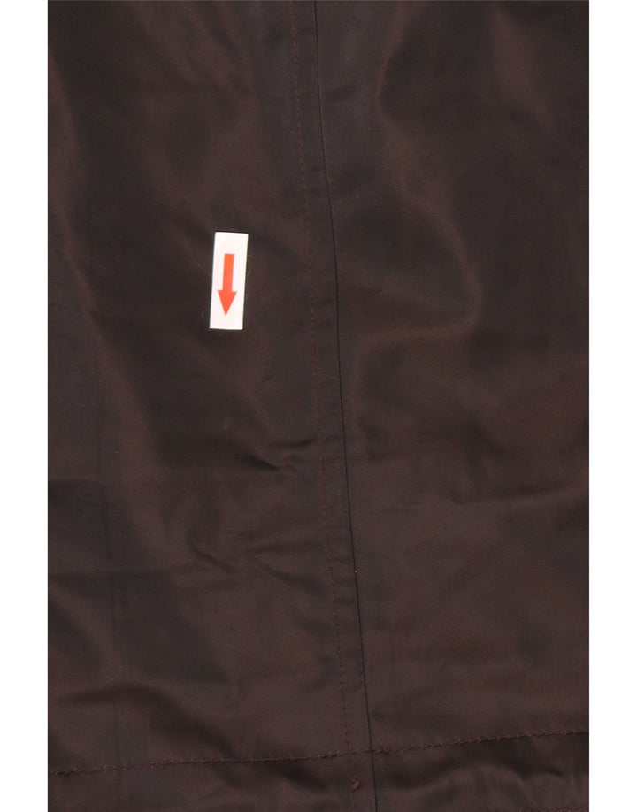 Zara Chaqueta utilitaria con capucha para hombre UK 38 Marrón medio