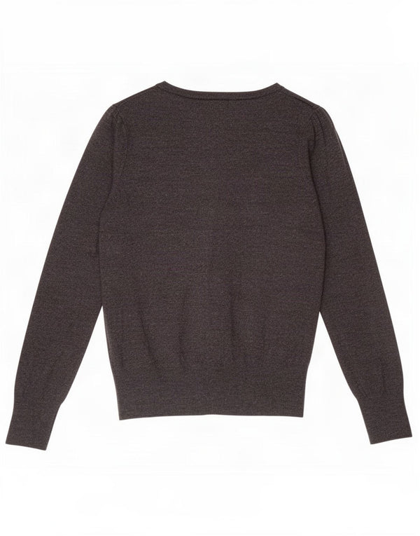 Marks & Spencer Suéter tipo cárdigan para mujer UK 8 Small Viscosa gris