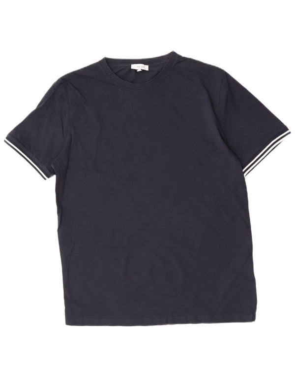 Reiss - Camiseta para hombre, talla grande, color azul marino, algodón