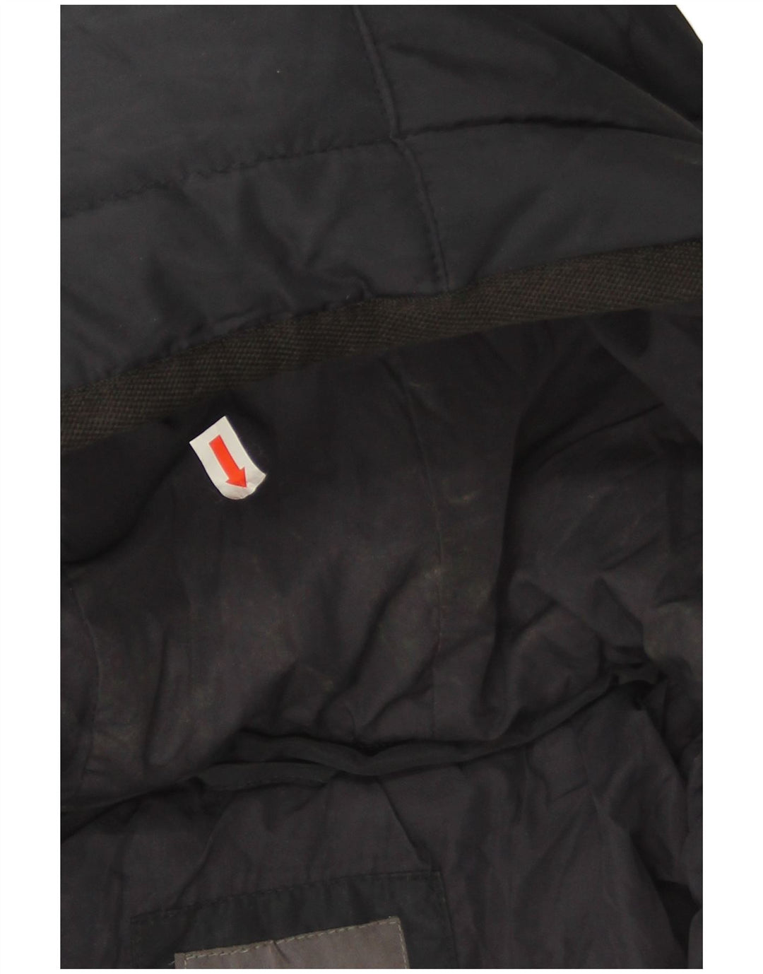 Zara Mens Chaqueta Acolchada Con Capucha UK 36 Small Azul Marino Poliéster