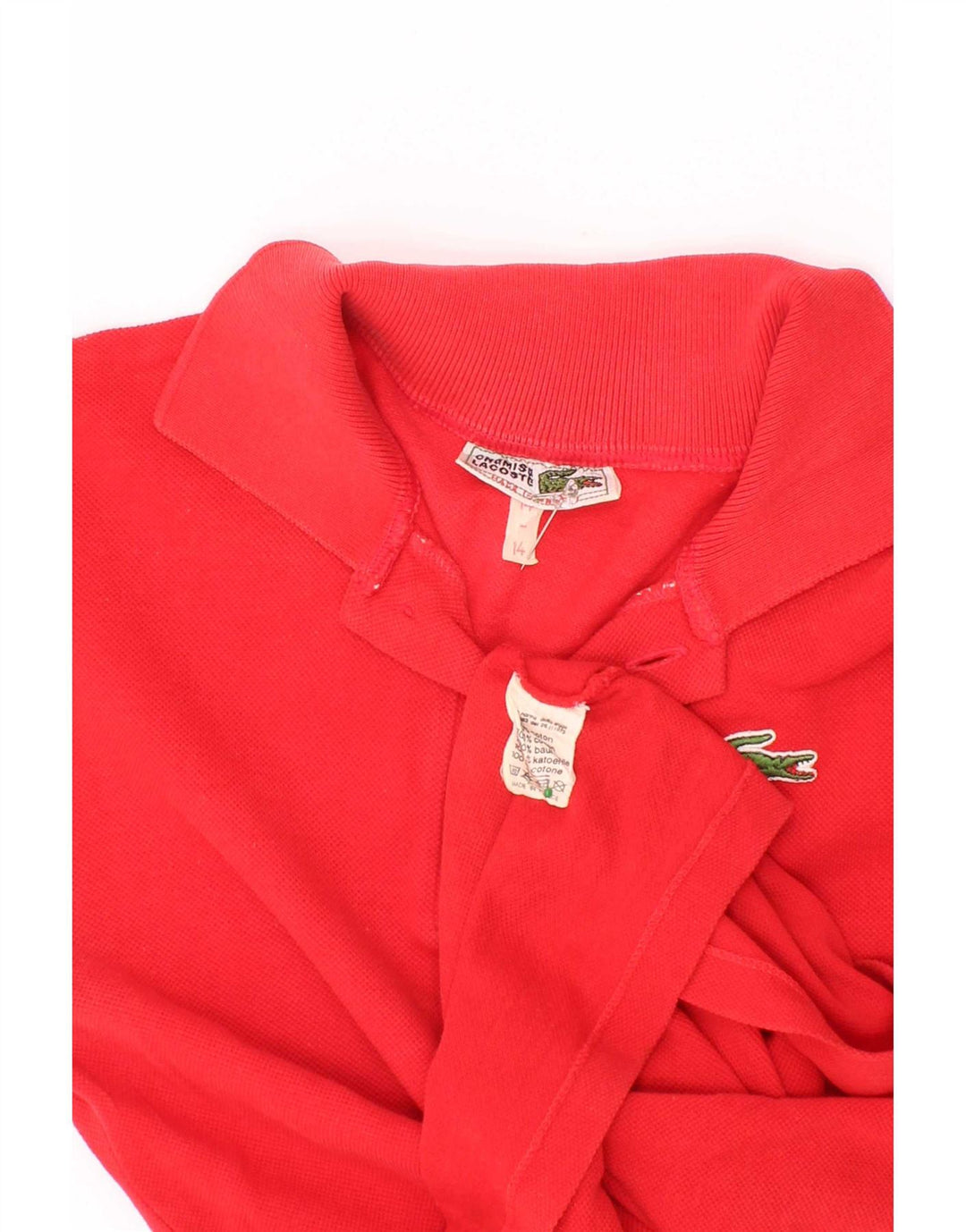 Polo Lacoste Niño 13-14 Años Rojo Algodón