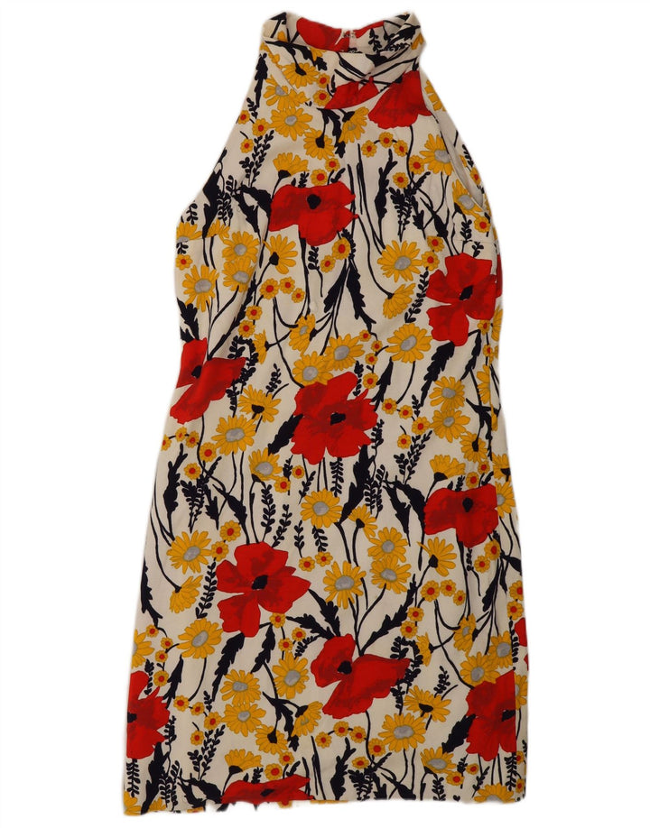 Leonard Vestido Halter para Mujer UK 40 Mediano Multicolor Floral