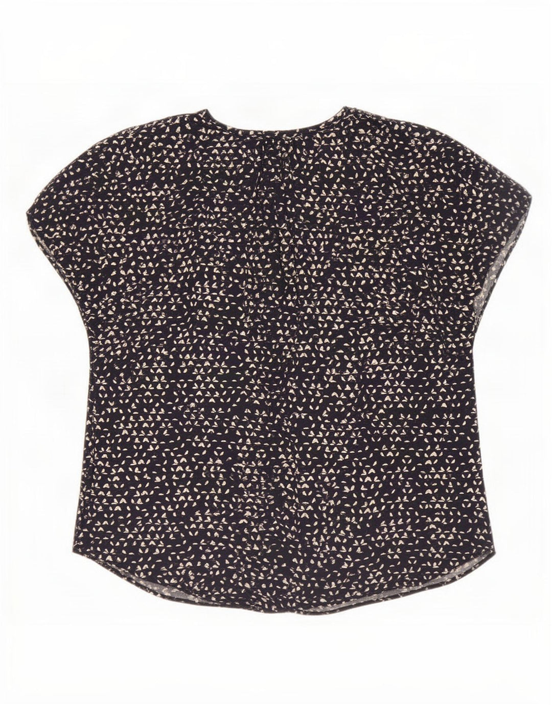 Blusa para mujer Jigsaw Top UK 12 Medium Azul marino manchado viscosa
