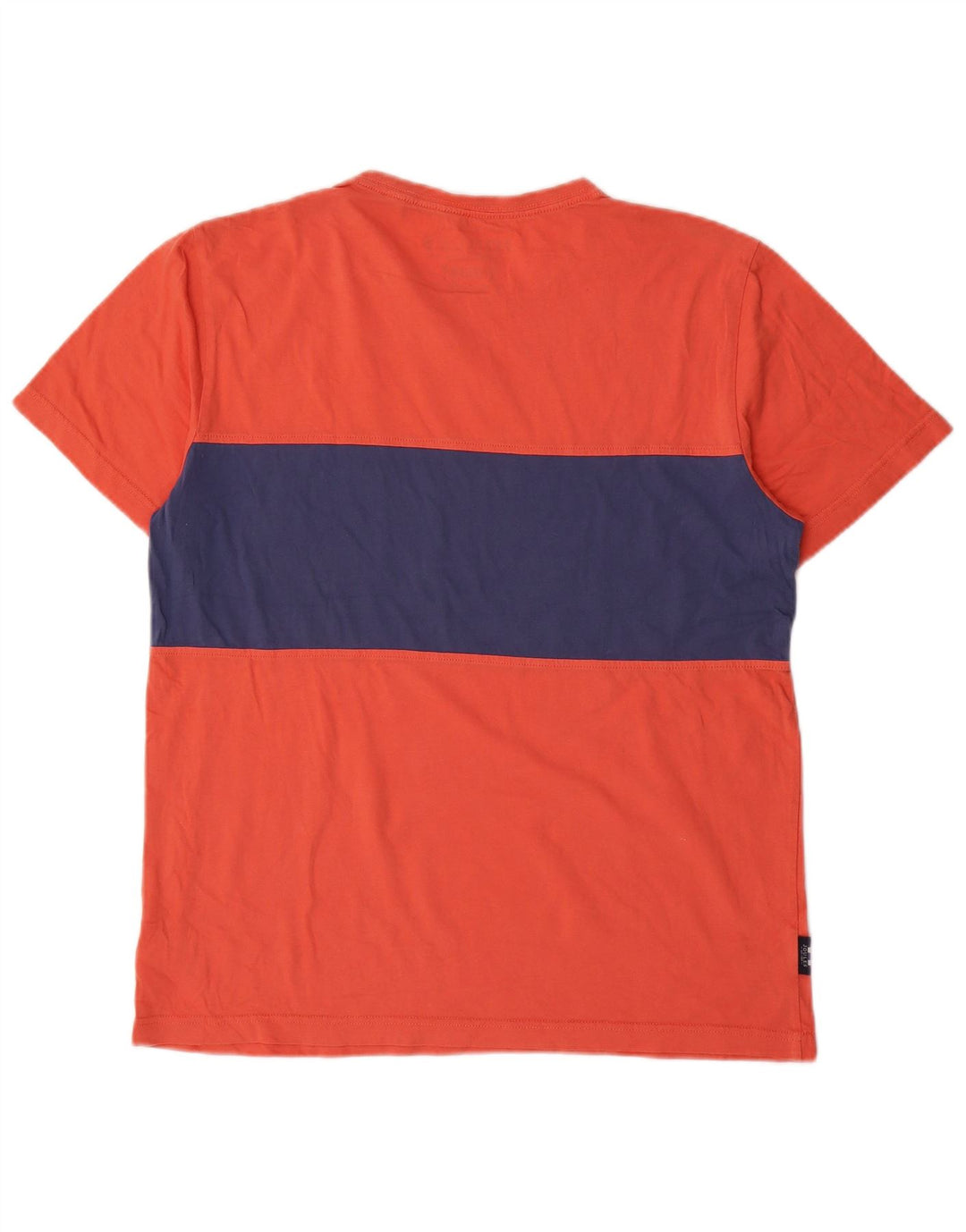 Camiseta Joules Hombre Top Medium Naranja Colorblock Algodón
