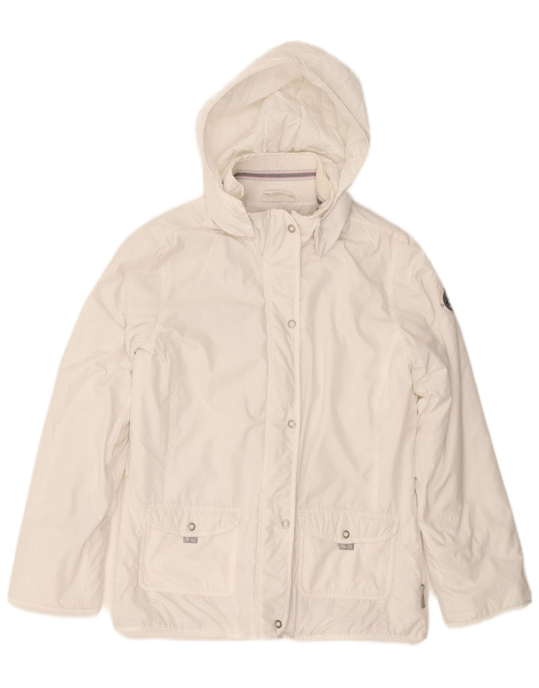 CHAMPION Chaqueta cortavientos con capucha para niña 13-14 años XL Blanco Poliéster