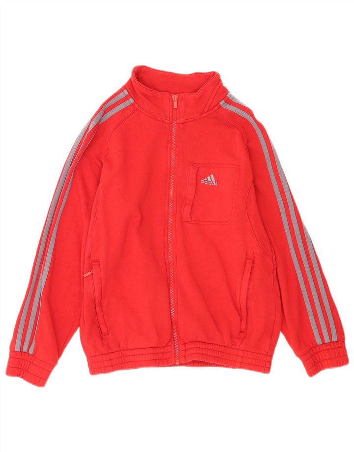 Adidas - Chándal para niño, chaqueta superior, 11-12 años, algodón rojo