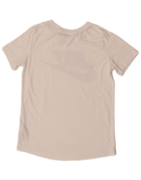Nike Camiseta gráfica para mujer Top UK 10 Small White Poliéster