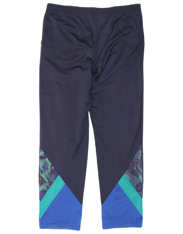 Fila Pantalones de chándal para hombre IT 52 Large Azul marino Colorblock Poliéster