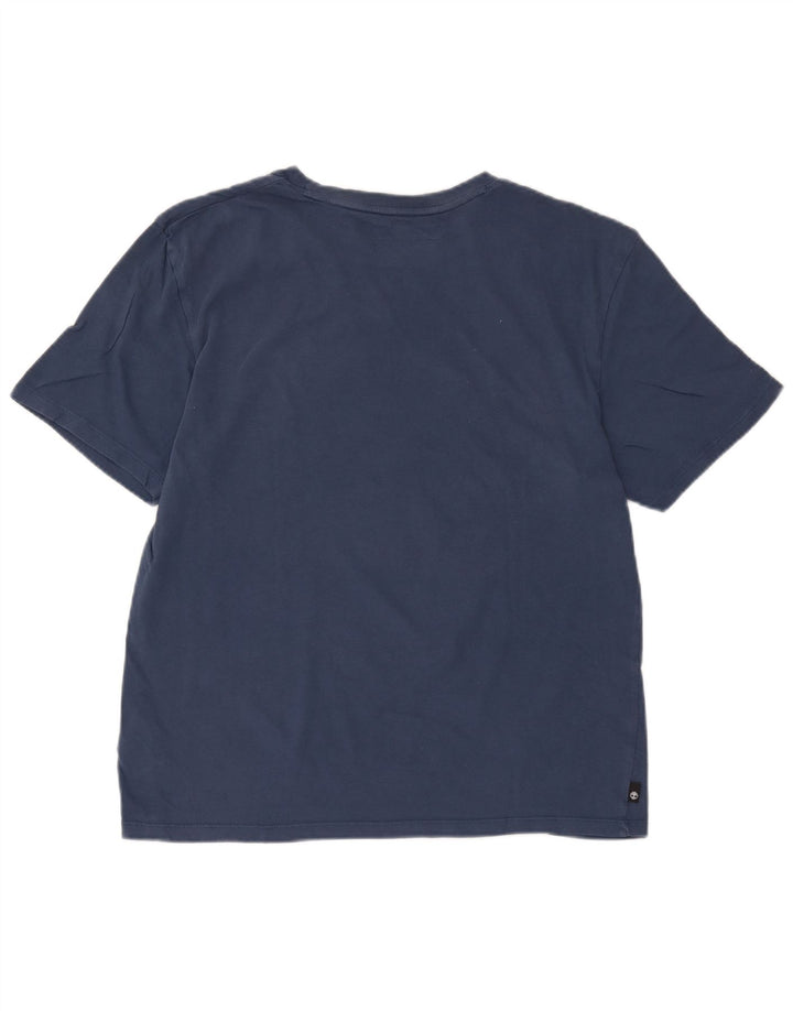Timberland Camiseta gráfica de corte regular para hombre Top Algodón azul marino mediano