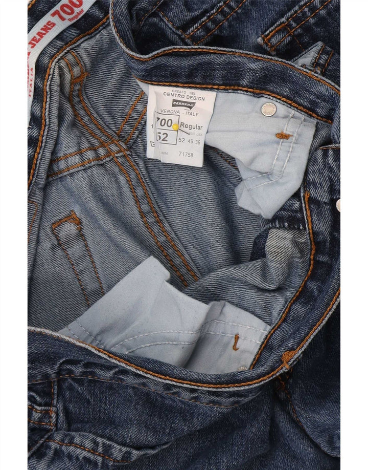 Carrera Mens 700 Regular Jeans Rectos W36 L30 Algodón Azul