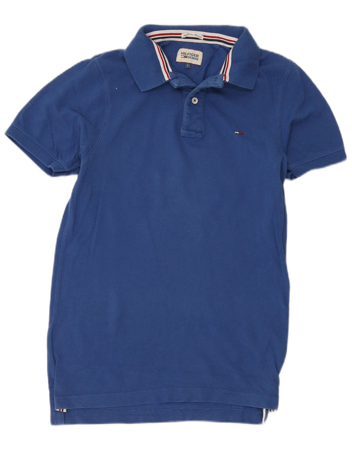 Polo Tommy Hilfiger Hombre Pequeño Algodón Azul