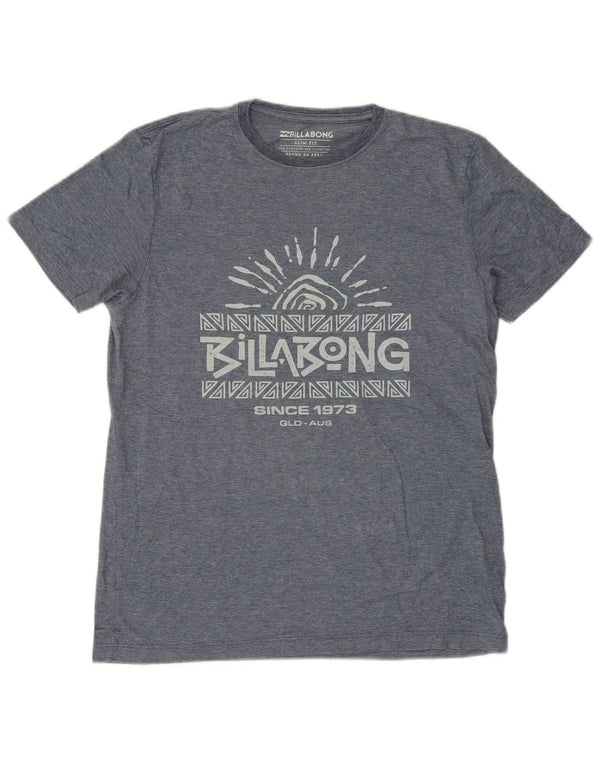 BILLABONG Camiseta con gráfico Slim Fit para Hombre Top Small Blue Cotton