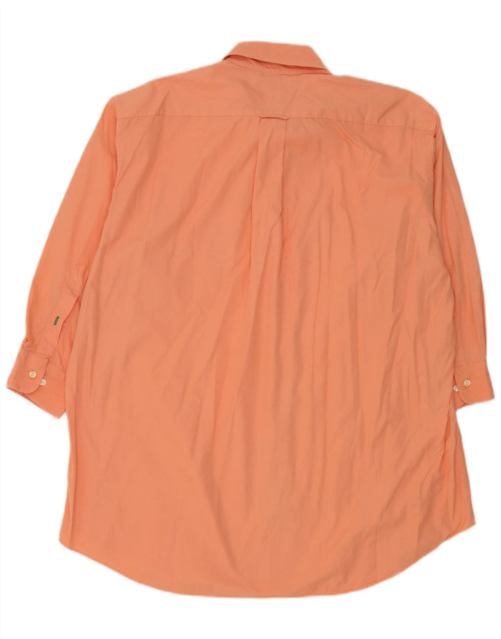 Tommy Hilfiger Camisa alta para hombre Talla 17 XL Naranja
