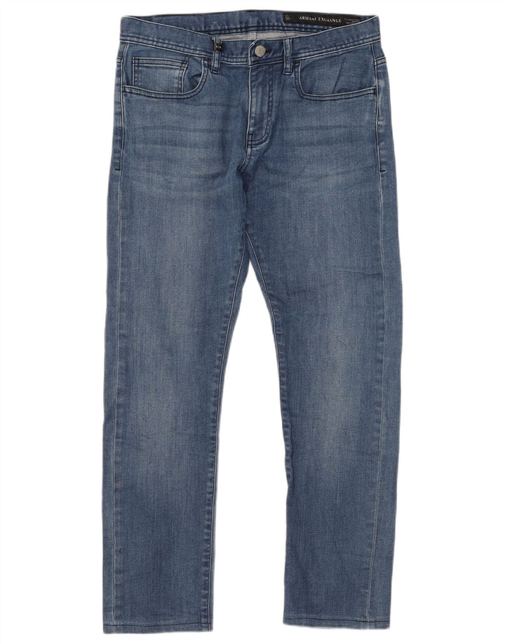 ARMANI EXCHANGE Vaqueros ajustados para hombre W31 L28 Algodón azul