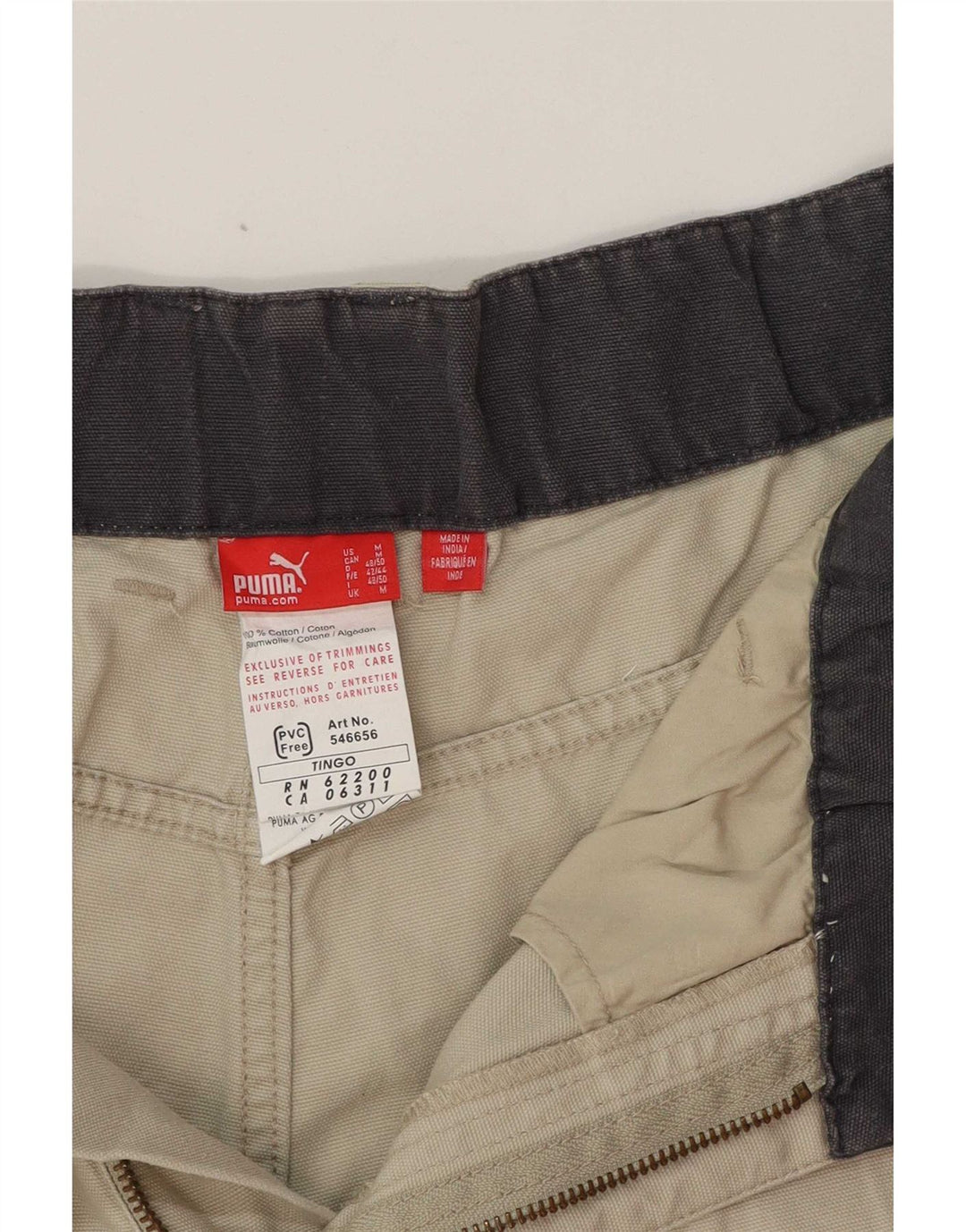 Puma Pantalones cortos cargo para hombre medianos W32 algodón gris