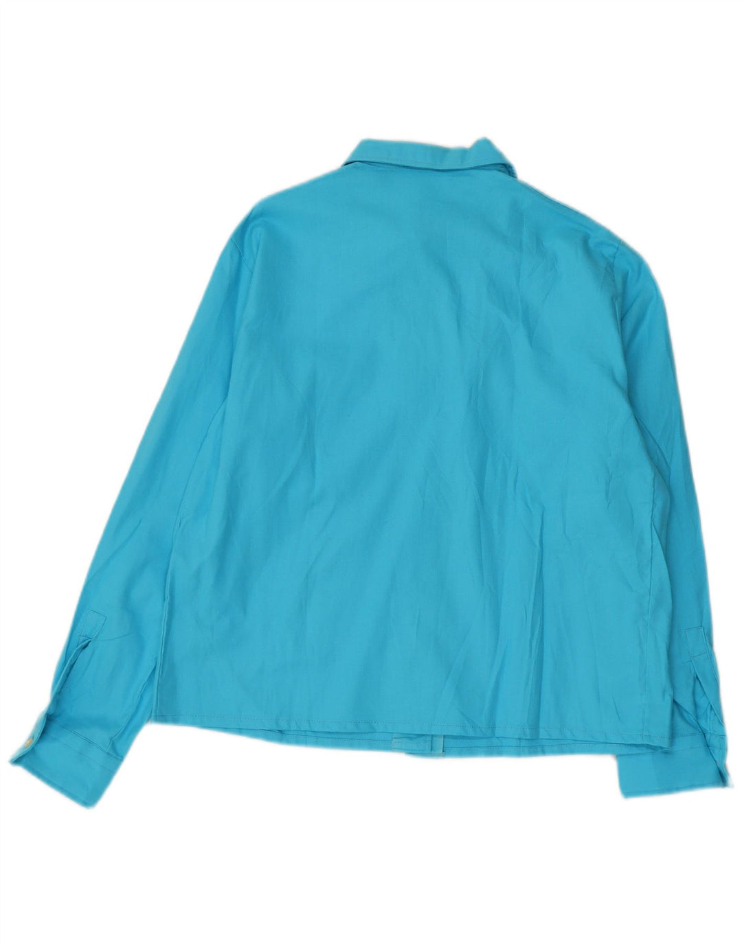 Camisa vintage para mujer IT 46 Azul grande