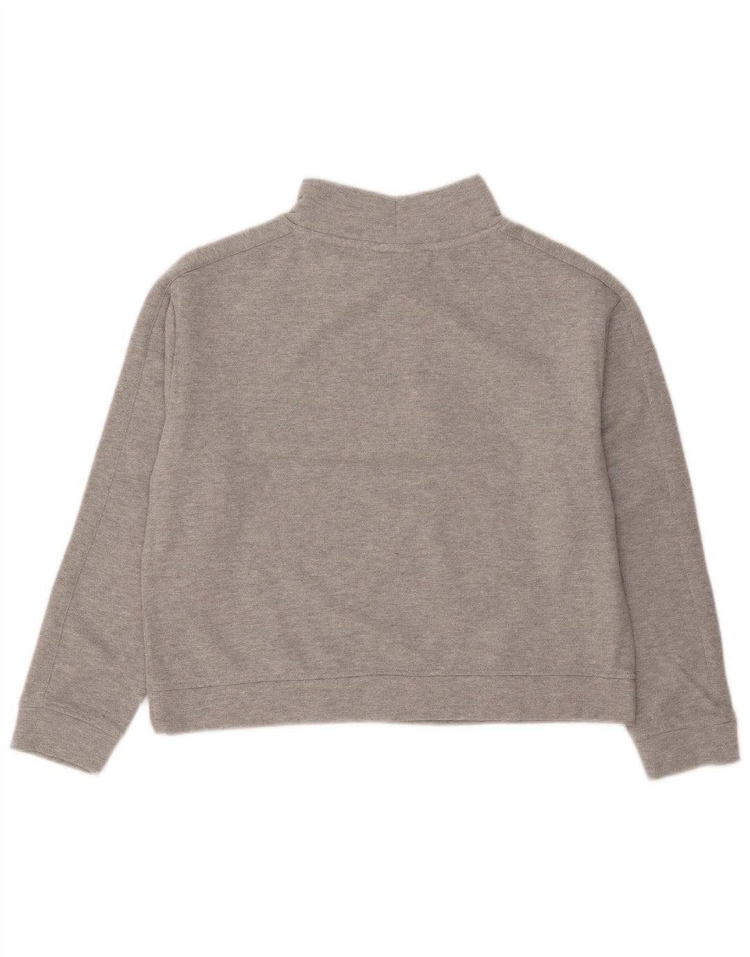 Tommy Hilfiger Mujer Crop Oversize Sudadera Jumper UK 10 Small Gris