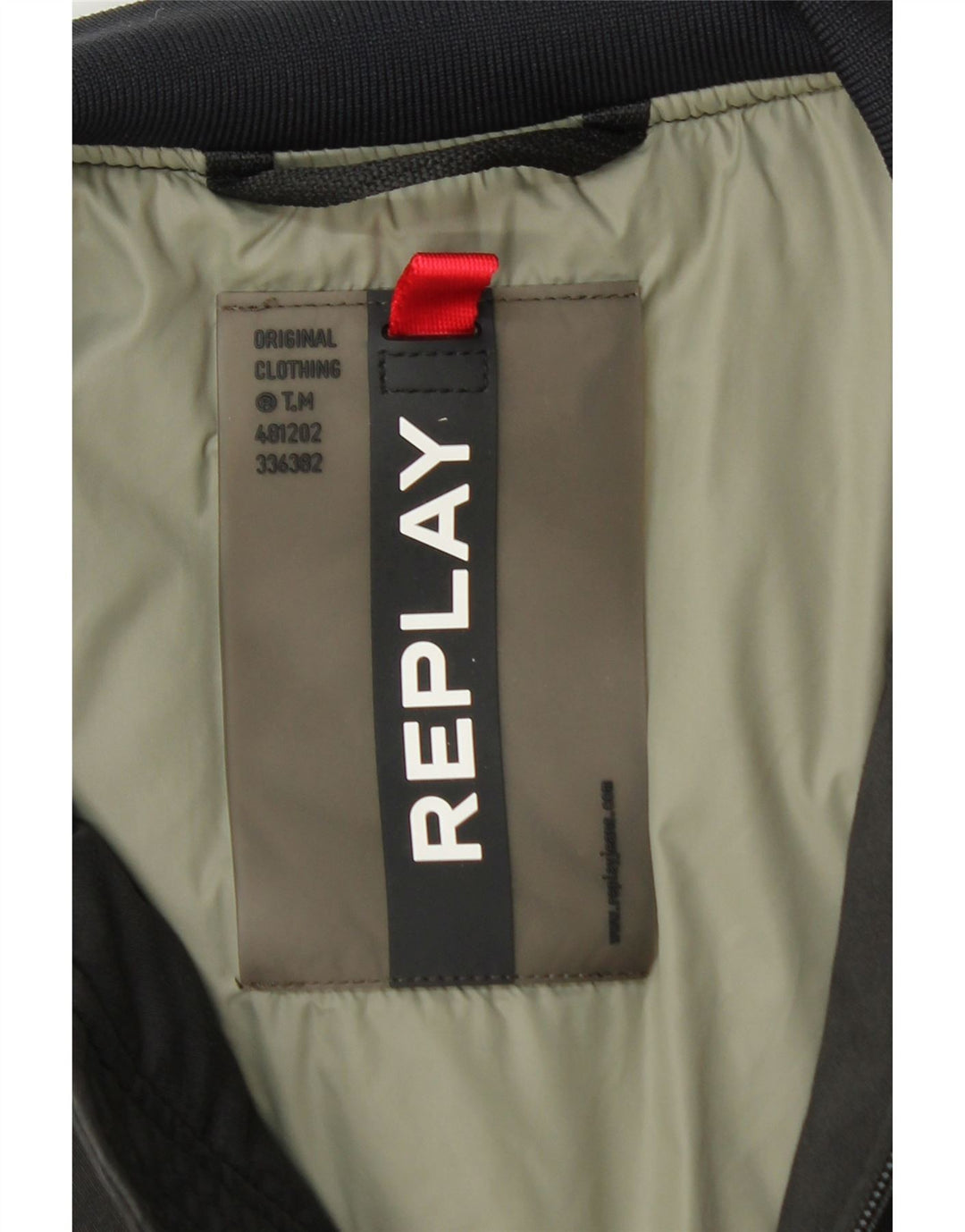 Chaqueta bomber estampada para hombre Replay Algodón con bloques de color gris medio ES 38