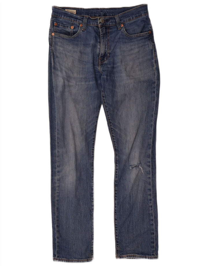 Levi's Hombre 511 Vaqueros Slim Desgastados W32 L32 Algodón Azul