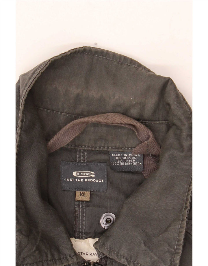 G-Star Chaqueta utilitaria para hombre UK 42 XL Algodón caqui