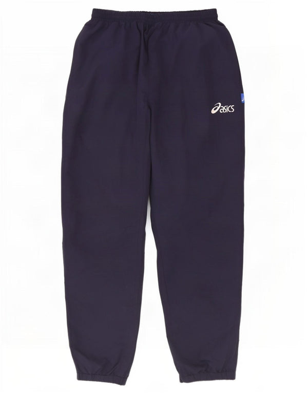 Asics Hombre Chándal Pantalones Joggers Grande Azul Marino Poliéster