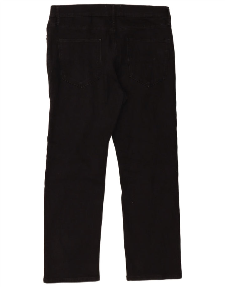 Marks & Spencer Vaqueros rectos para hombre W34 L29 Algodón negro