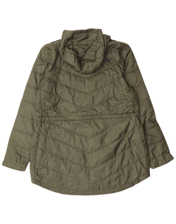 The North Face Abrigo acolchado con capucha para mujer UK 18 XL Caqui Poliéster Moderno