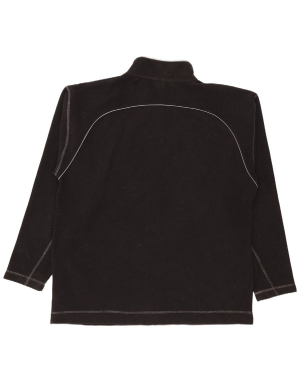 Weird Fish Chaqueta polar para hombre UK 40 Large Poliéster negro