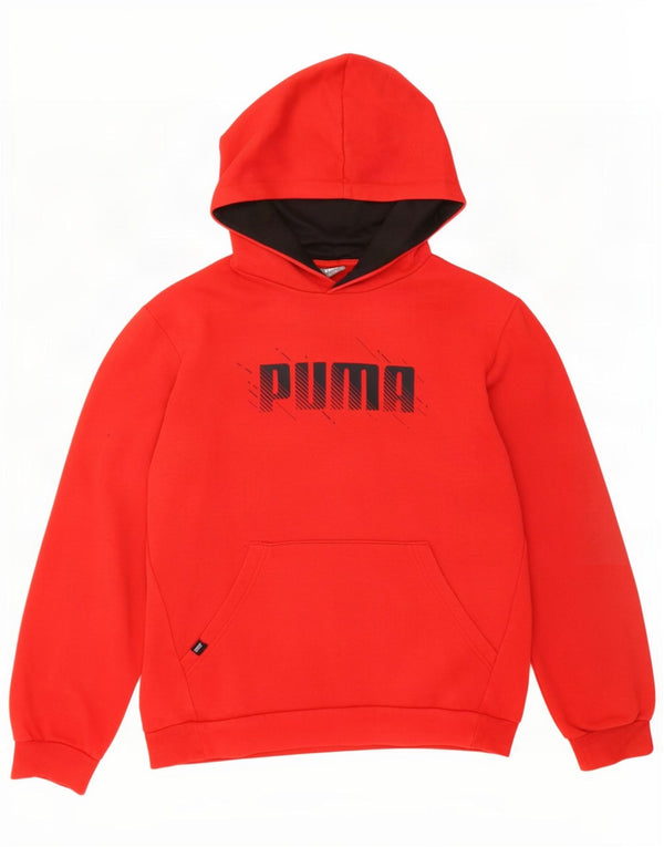 Puma Sudadera con capucha gráfica para niña 13-14 años Algodón rojo