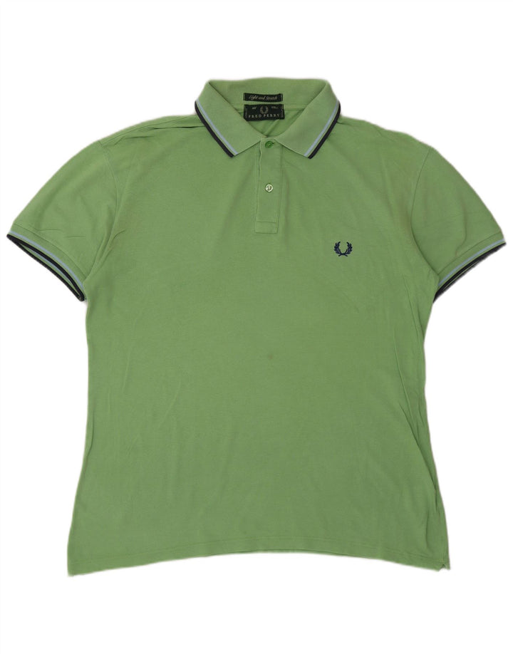FRED PERRY Polo para hombre grande verde