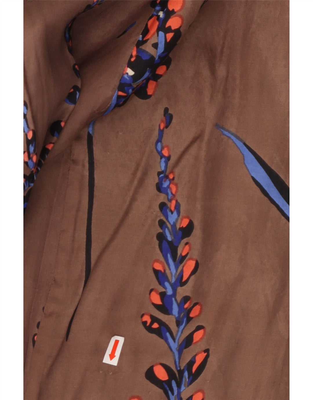 GREAT PLAINS Vestido largo sin mangas para mujer UK 40 Rayón floral marrón medio