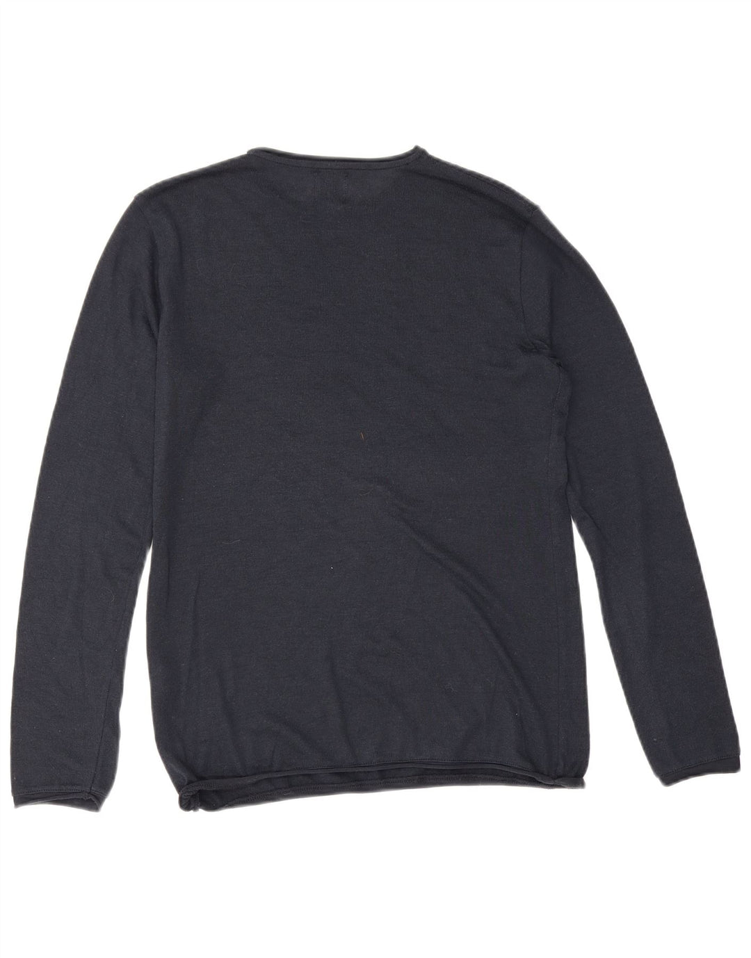 Zara Hombre Jersey Cuello Redondo Jersey Small Azul Marino Algodón