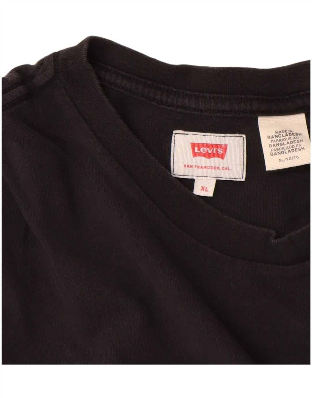 Camiseta Levi's Hombre Top XL Negro