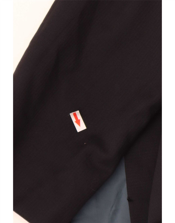 Hugo Boss Chaqueta tipo blazer de 2 botones para hombre UK 42 XL Lana a rayas azul marino